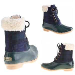 Sperry for JCrew Flannel Shearwater Duck Boots